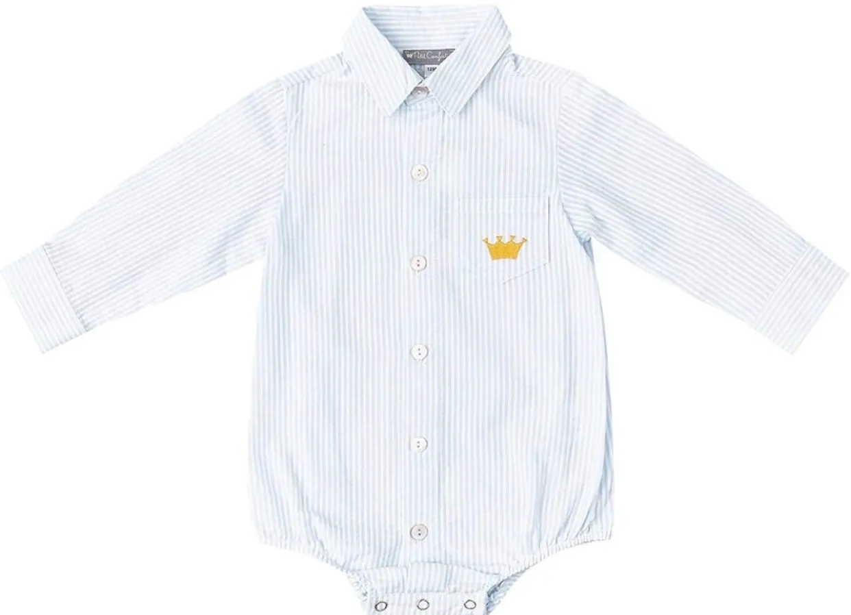 Crown Embroidered Shirt Onesie