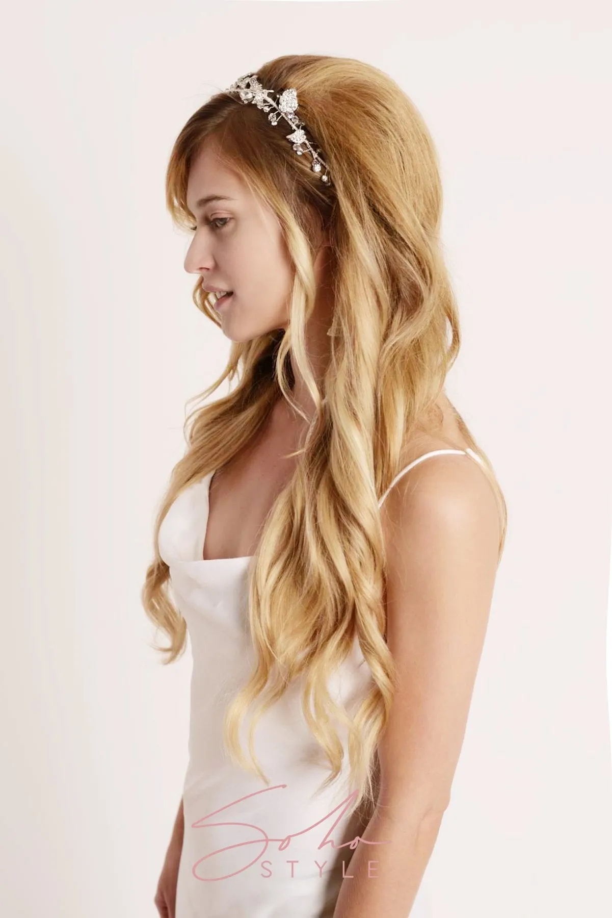 Crystal Bridal Hair Crown Vine