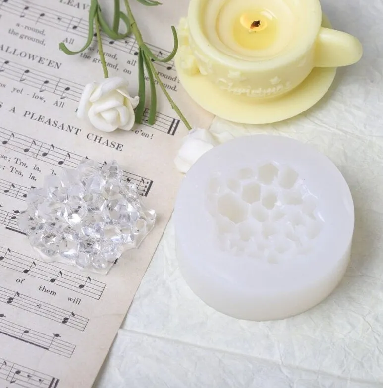 Crystal Coral Silicone Mold - Small Crystal Cluster Diamond Crystal Column Mold - Ice and Snow Mountain Fondant Mold Cake Mousse Decoration