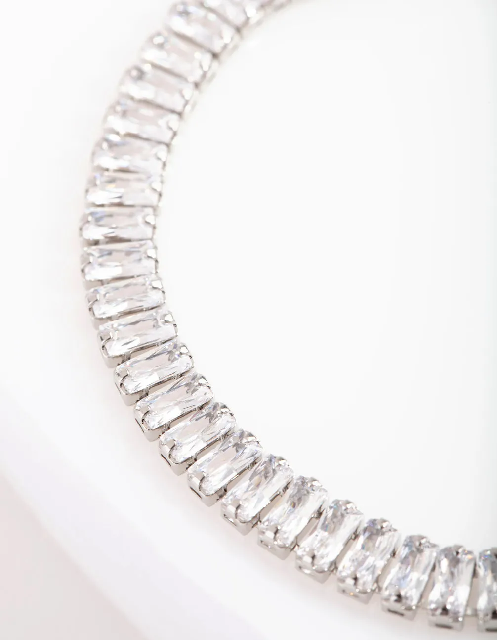 Cubic Zirconia Baguette Bracelet