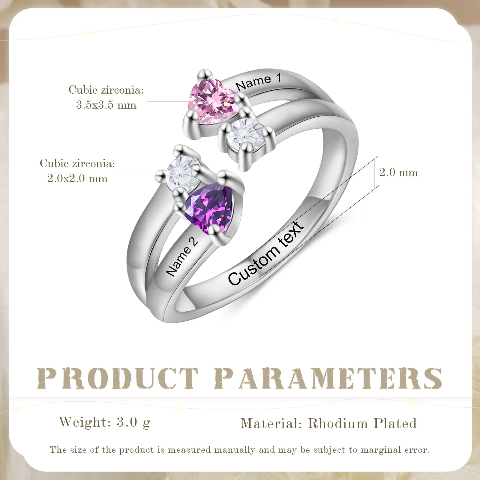 Custom Birthstone Ring