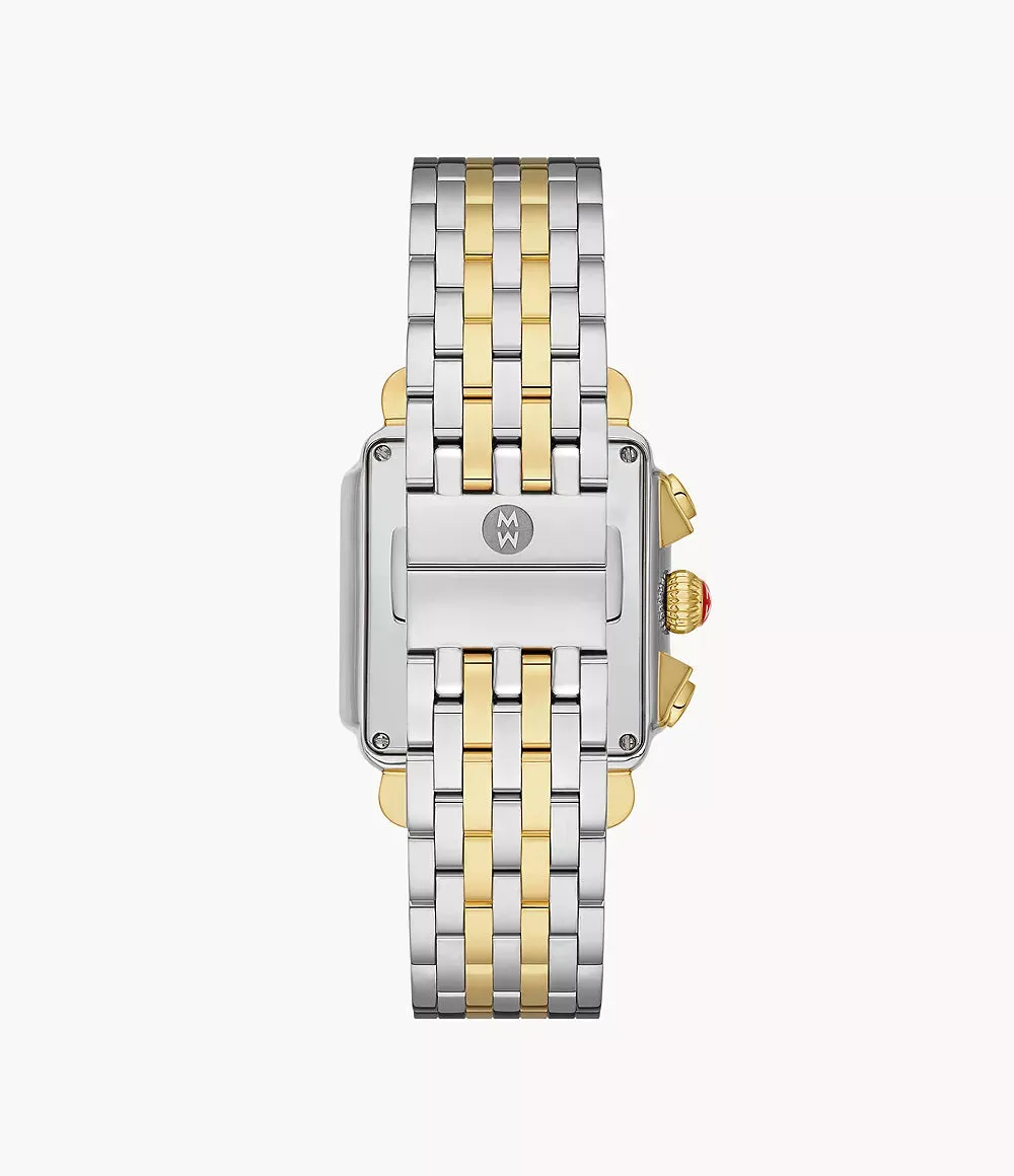 Deco Diamond High Shine Two-Tone 18K Gold-Plated Watch MWW06A000805