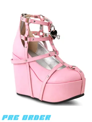 DEMONIA POISON-25-2 - PINK VEGAN LEATHER ✰ PRE ORDER ✰