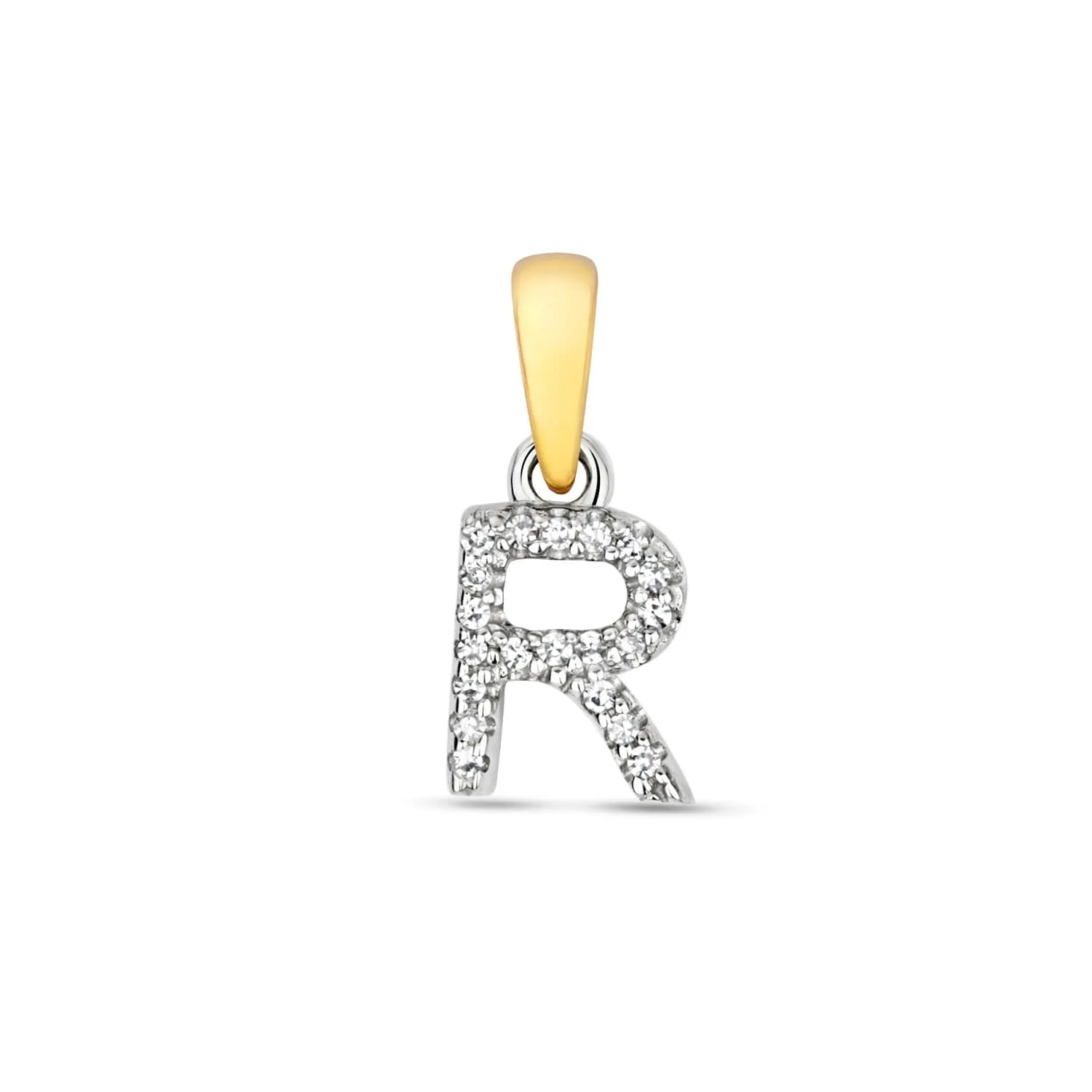 Diamond Initial Necklace | Solid 9 Carat Gold Charm | A to Z