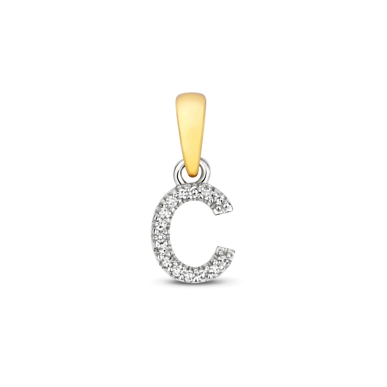 Diamond Initial Necklace | Solid 9 Carat Gold Charm | A to Z