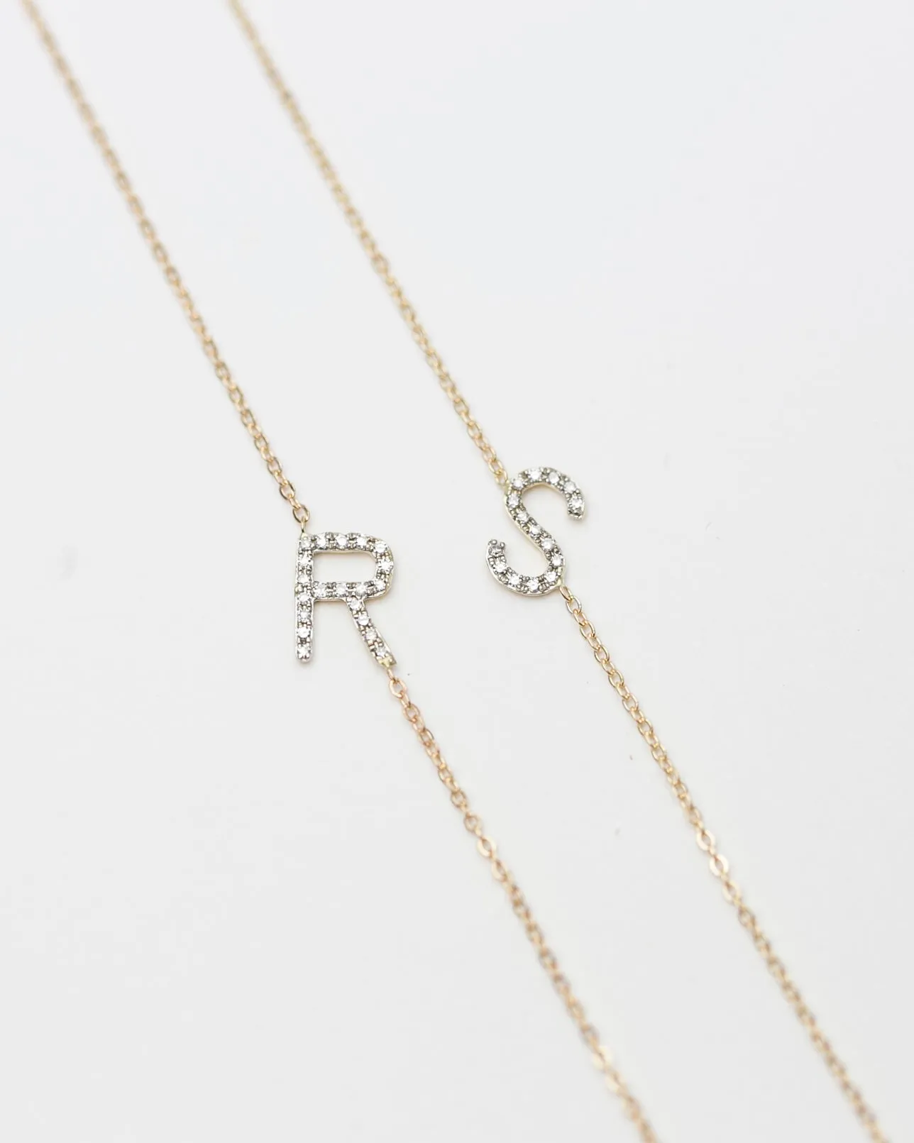 Diamond Letter Bracelet