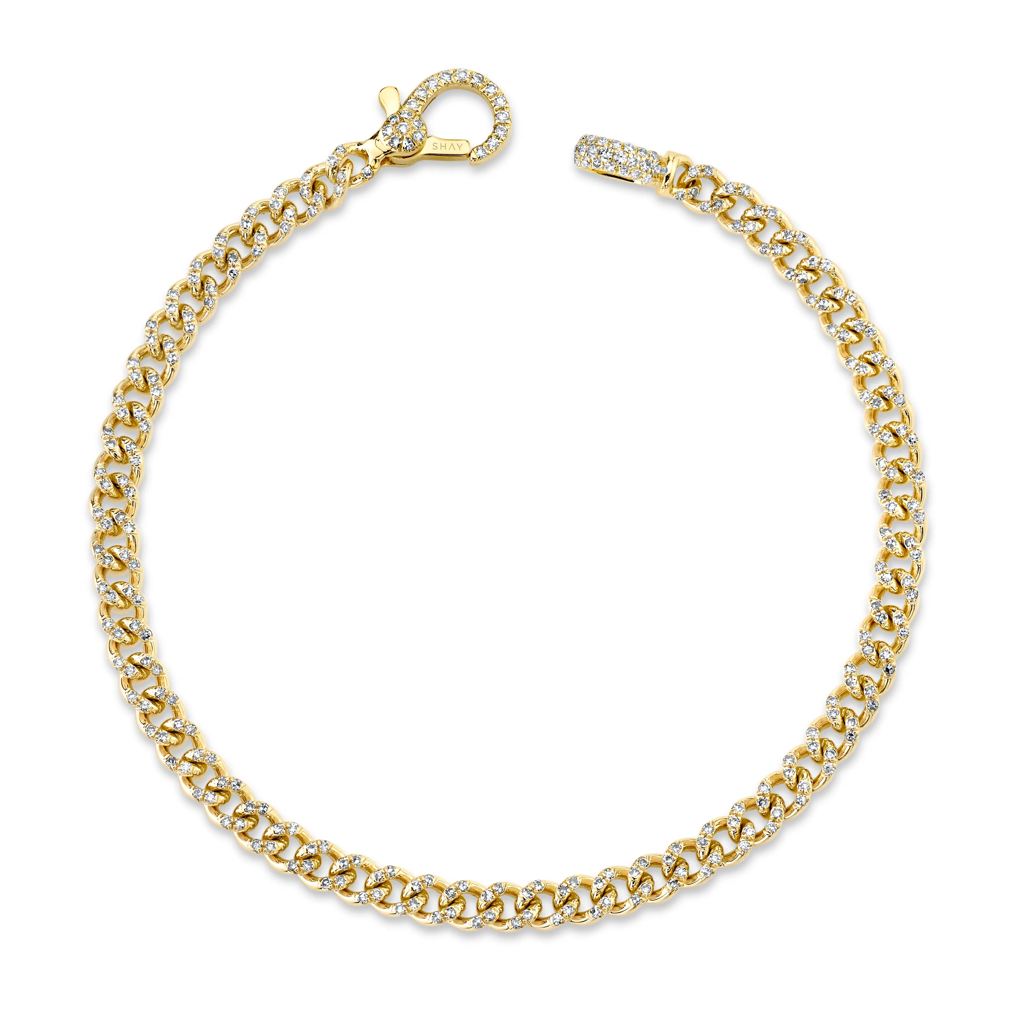 DIAMOND PAVE BABY LINK BRACELET