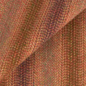 Dorr Mill ~ #7121  Deep Coral & Shades of Brown Ombre FQ