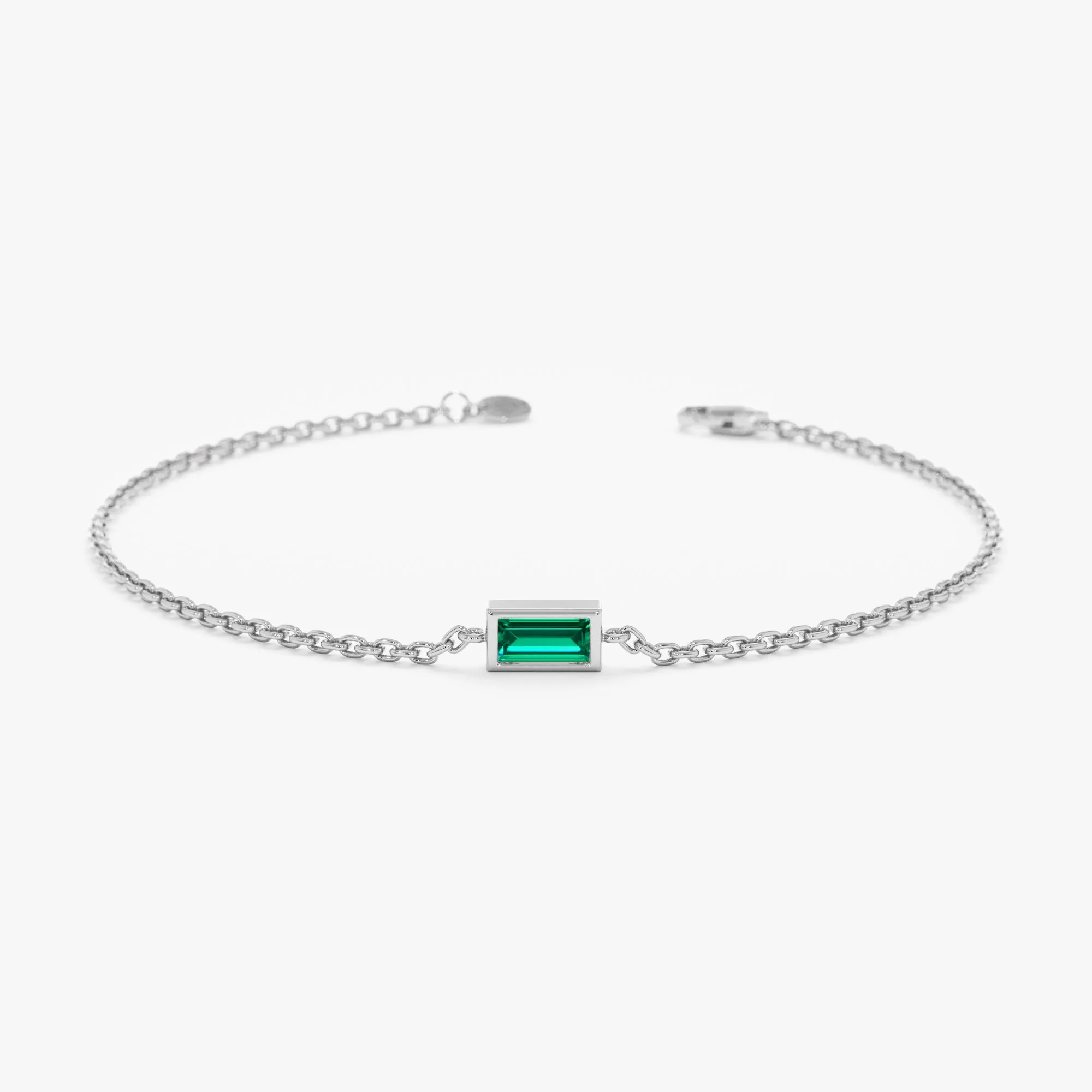 Emerald Birthstone Bracelet, Teresa