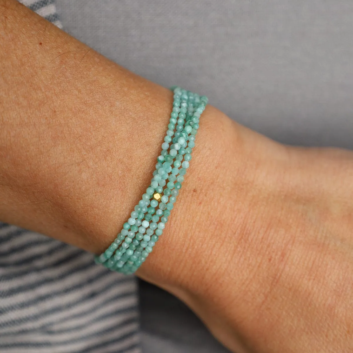 Emerald Wrap Bracelet & Necklace