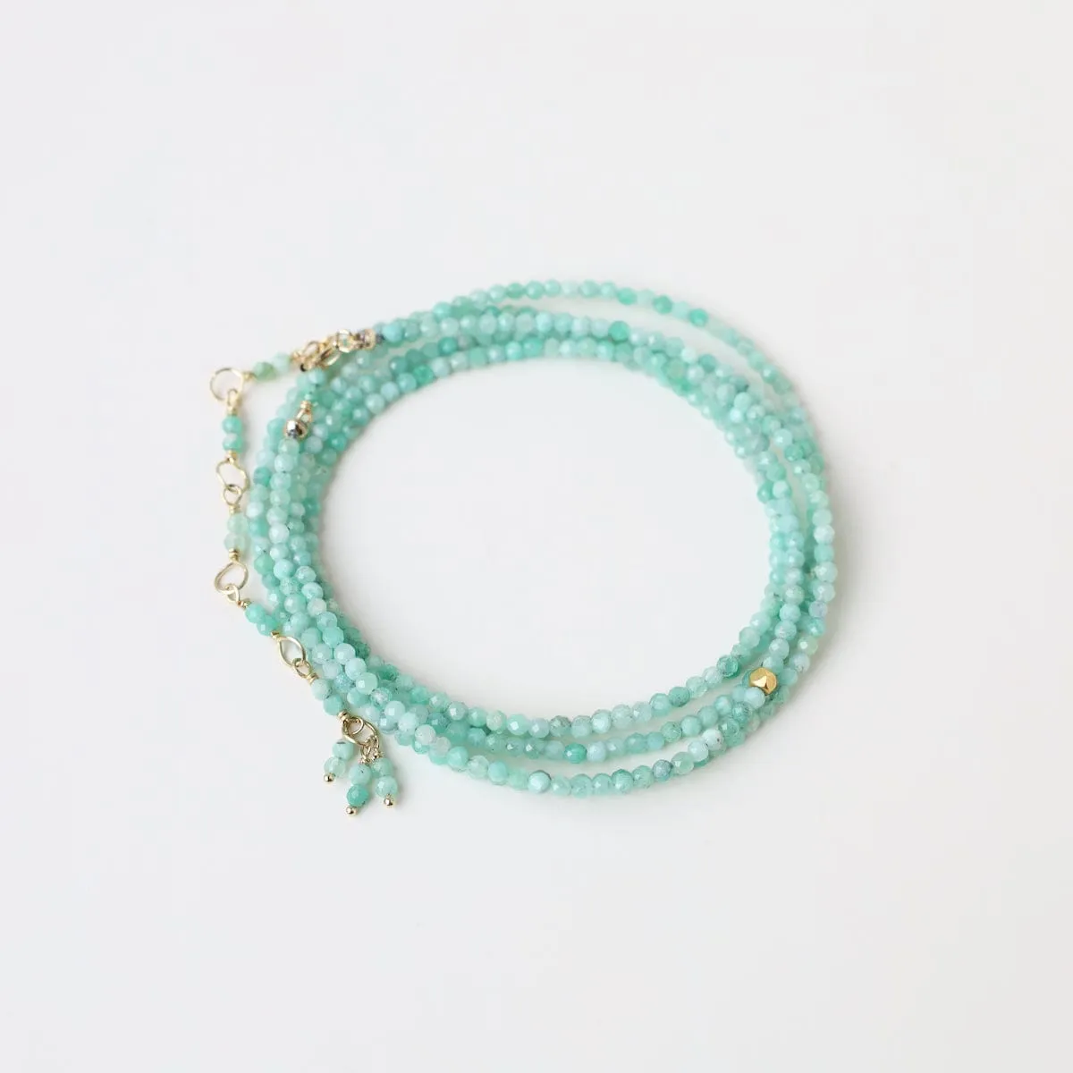 Emerald Wrap Bracelet & Necklace