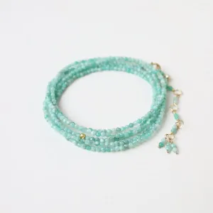 Emerald Wrap Bracelet & Necklace