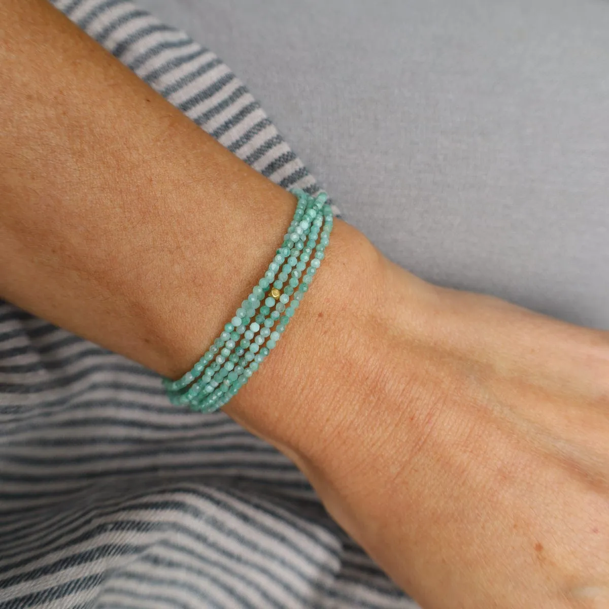 Emerald Wrap Bracelet & Necklace