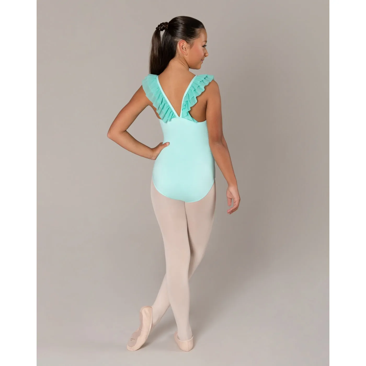 Energetiks Ruby Mesh Leotard | Mint (Child)