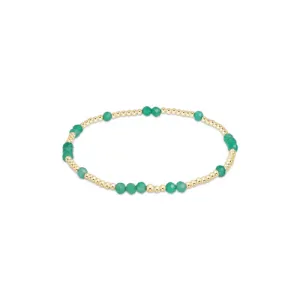 Enewton - Hope Unwritten Gemstone 2mm Bead Bracelet - Green Onyx