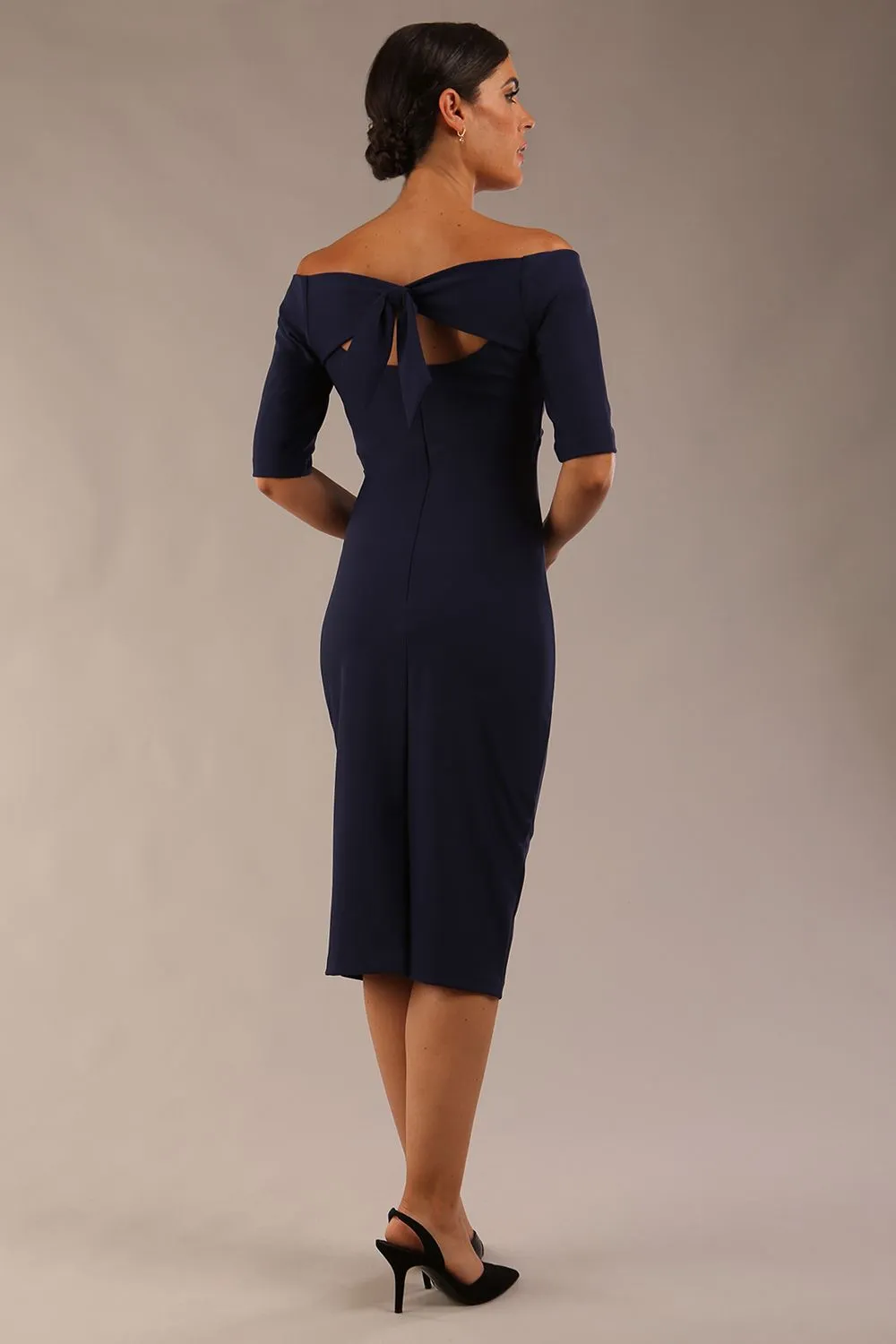 Estonia Off shoulder Pencil Dress