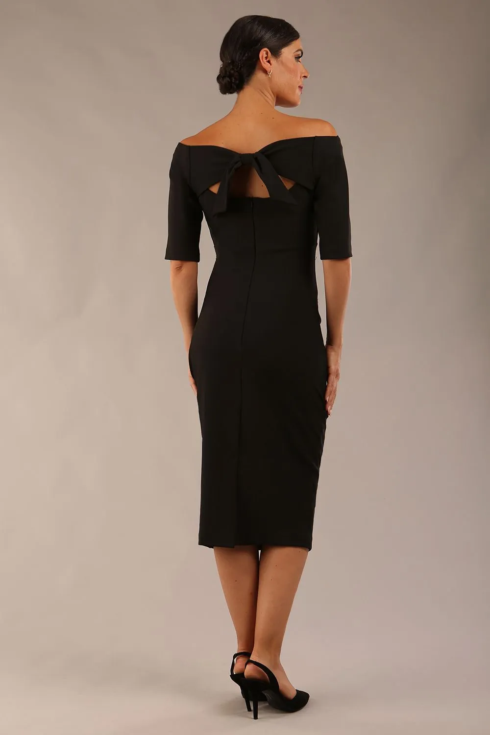 Estonia Off shoulder Pencil Dress