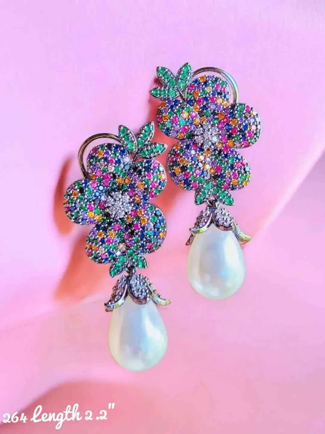 Floral Pearl Earrings