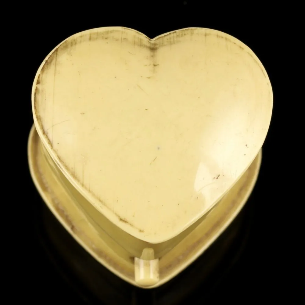 Georgian Gold Heart Dropper Ring Turquoise In A Heart Box Circa 1780