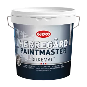 Gjöco Herregård Paintmaster  FÄRDIG VIT - Vacker matt fasadfärg