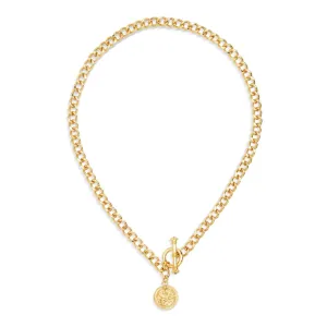 Gold Sappho Coin Necklace - Newbridge Silverware