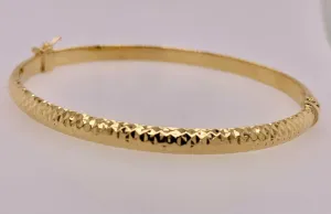 Gold Vermeil Sparkle Bangle