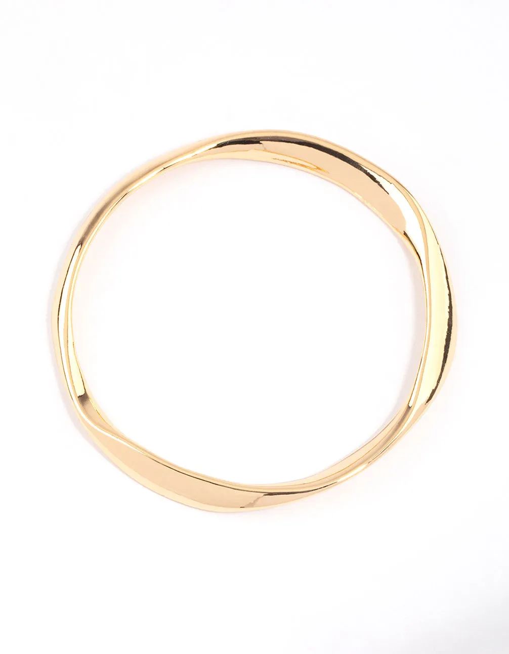 Gold Warped Bangle & Polishing Set