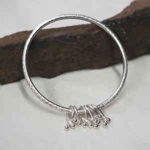 Hallmarked Silver 'Hug' Bangle