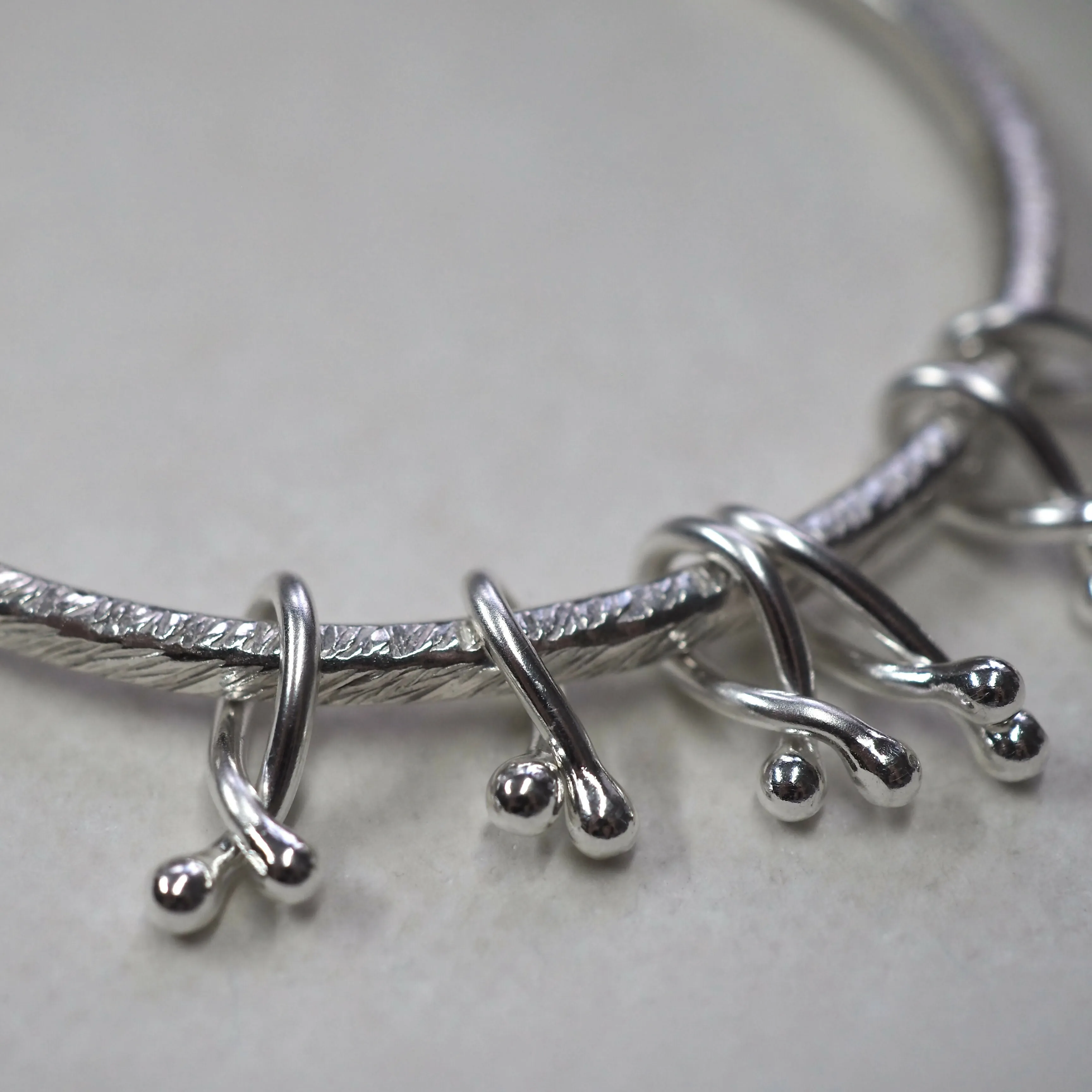 Hallmarked Silver 'Hug' Bangle