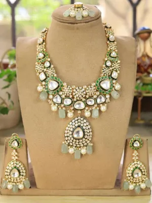 Handcrafted Long Kundan Set