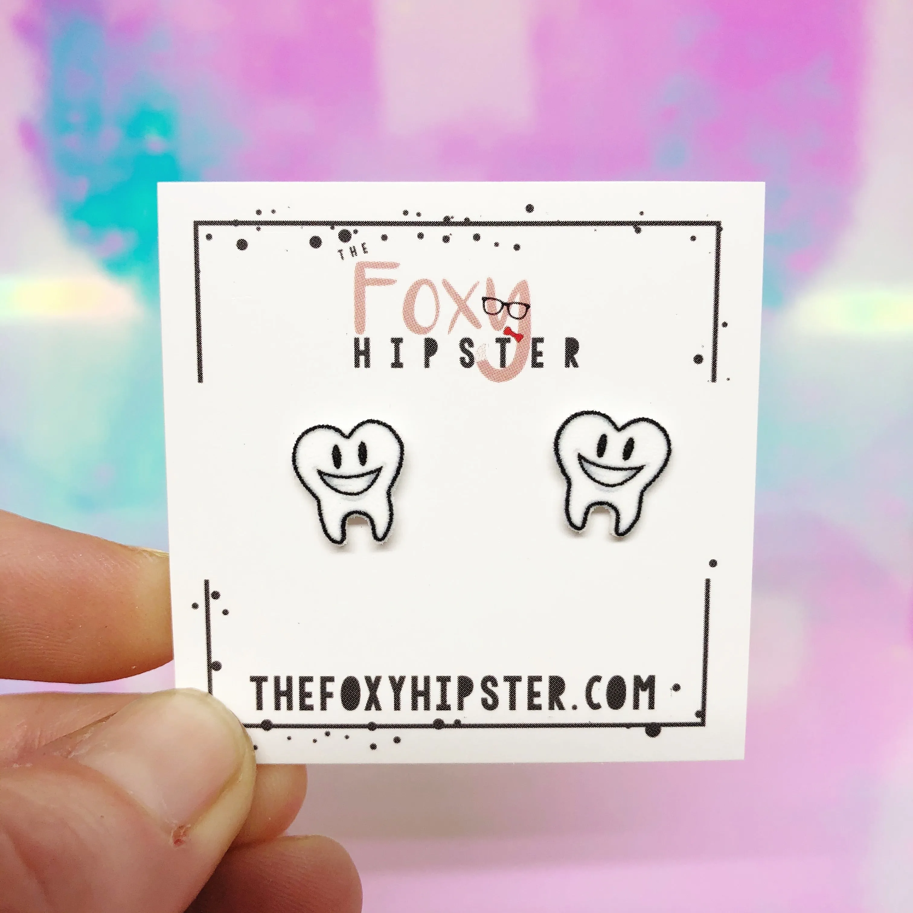 Happy Teeth Stud Earrings