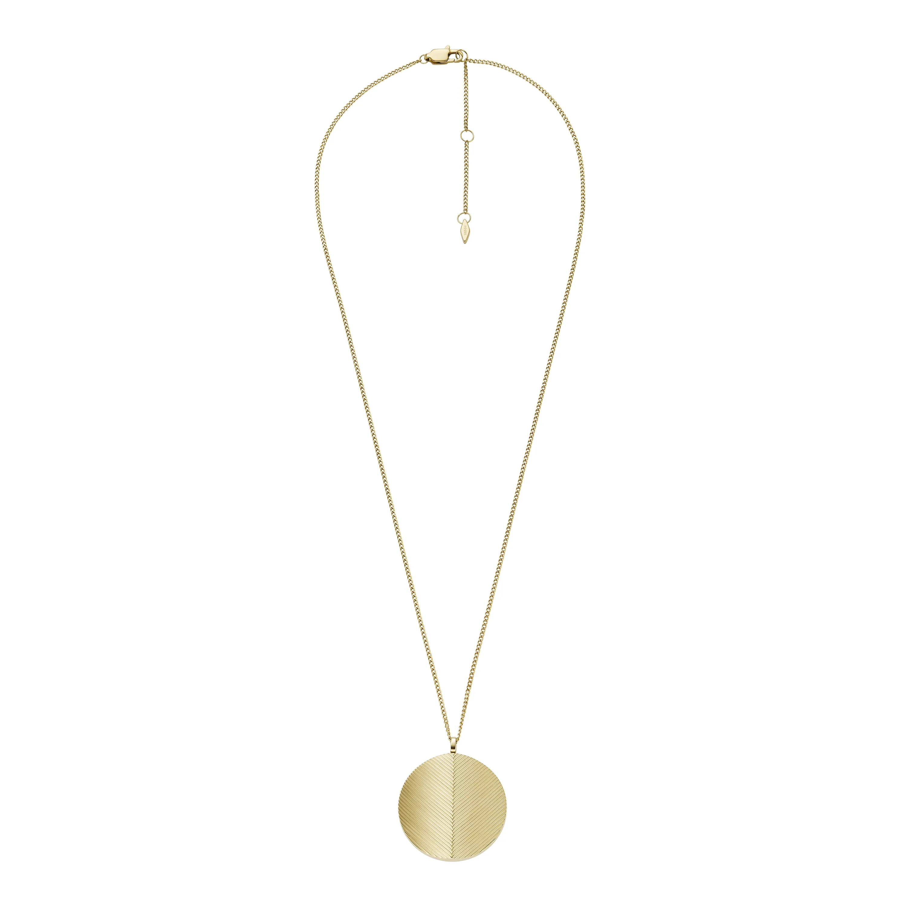 Harlow Locket Collection Gold-Tone Stainless Steel Pendant Necklace