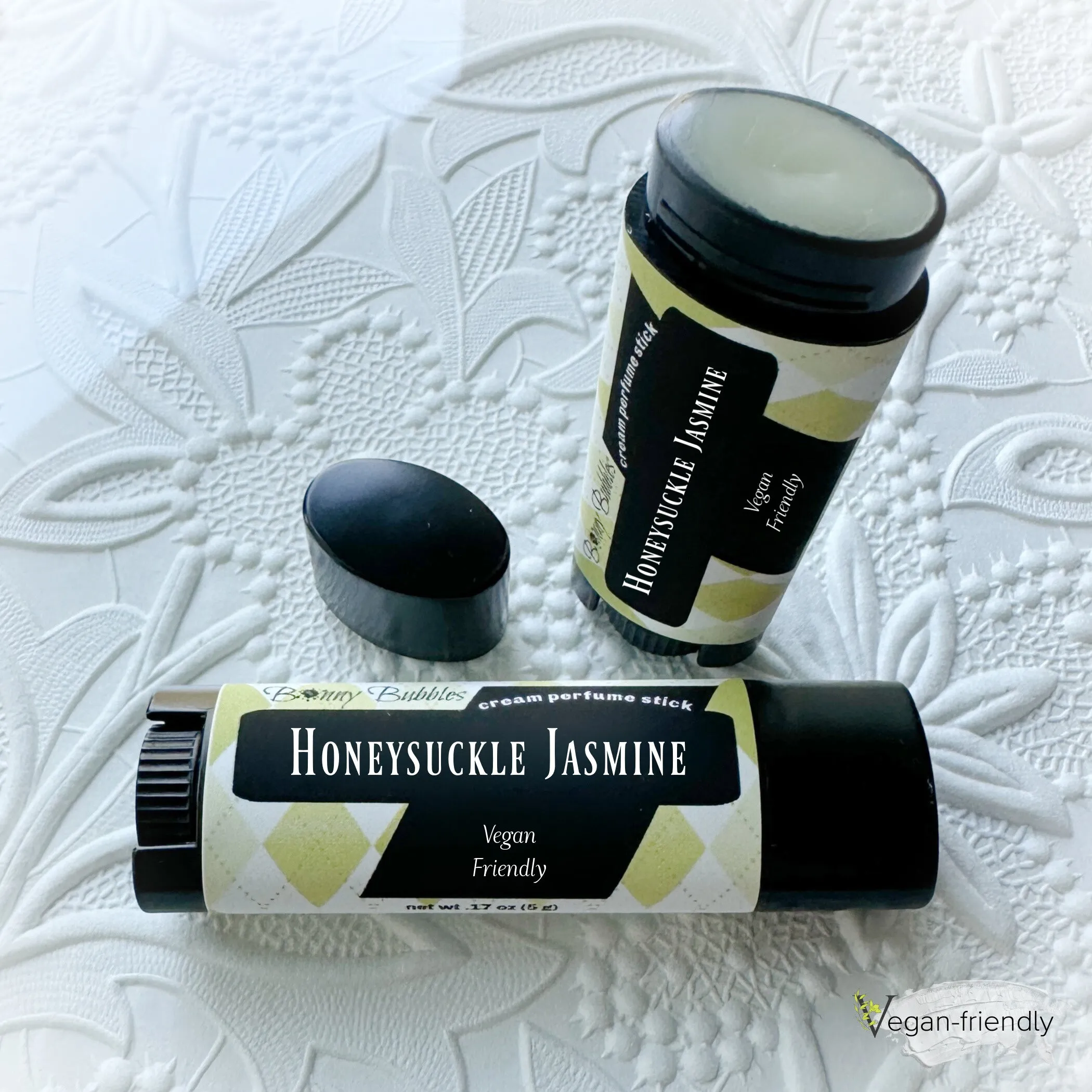 HONEYSUCKLE JASMINE, Solid Cream Perfume Stick - travel size