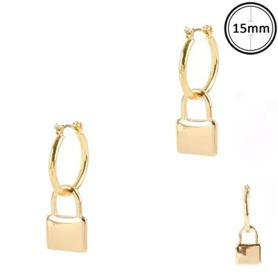 Huggie Hoop Locket Earring