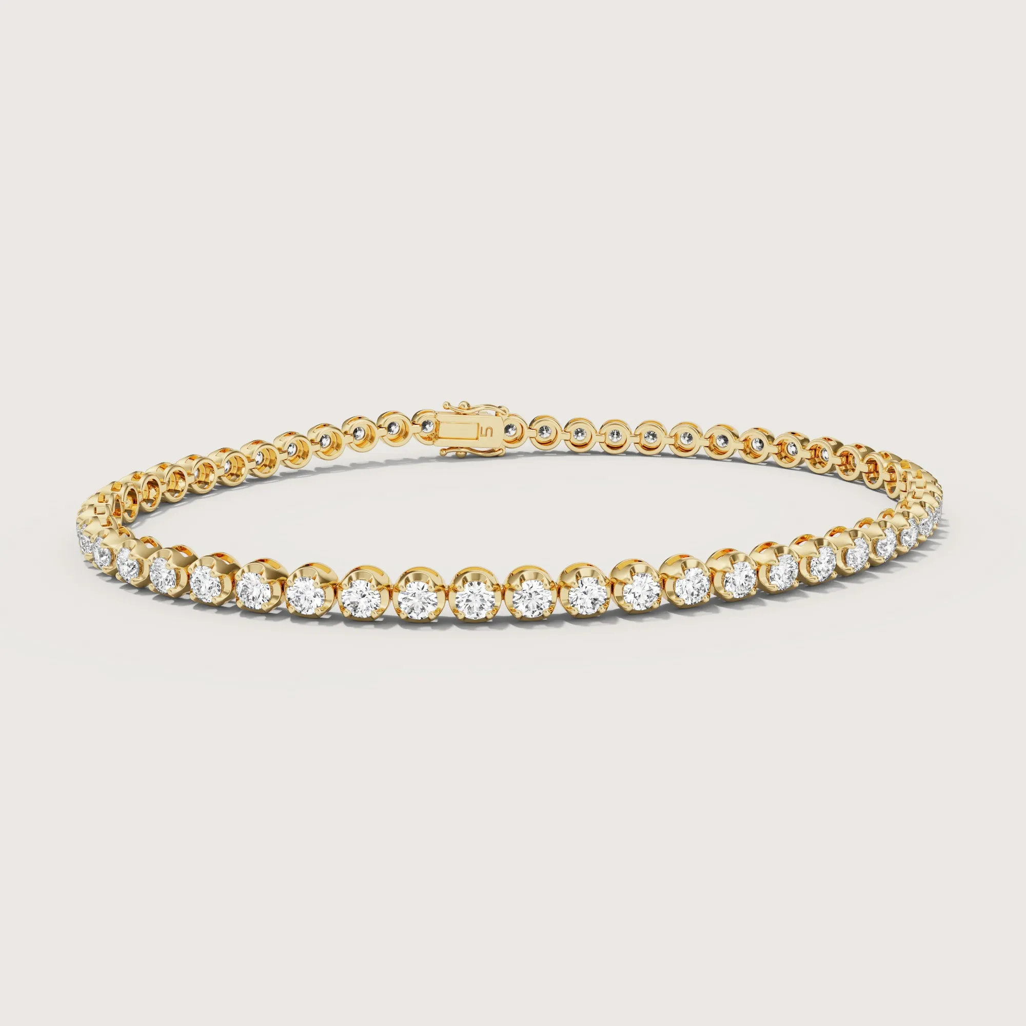 Icon Illusion Set Diamond Tennis Bracelet | Small