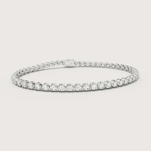 Icon Illusion Set Diamond Tennis Bracelet | Small