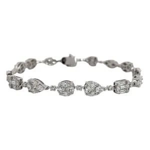 Illusion Shape Diamond Bracelet