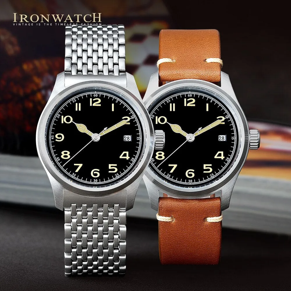 Ironwatch 38mm Military Pilot Watch