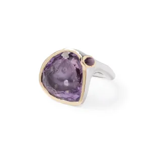 Jarumi Amethyst and Ruby Ring