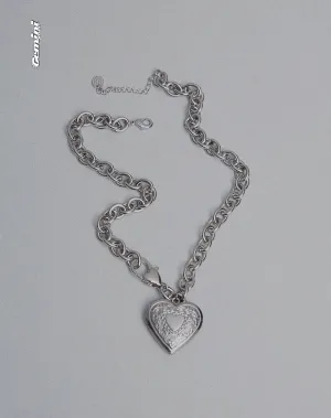 Jude Chunky Heart Necklace by Gemini Jewels