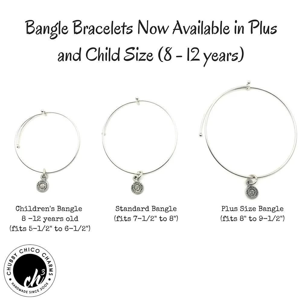 July Outlined Expandable Bangle Bracelet Set