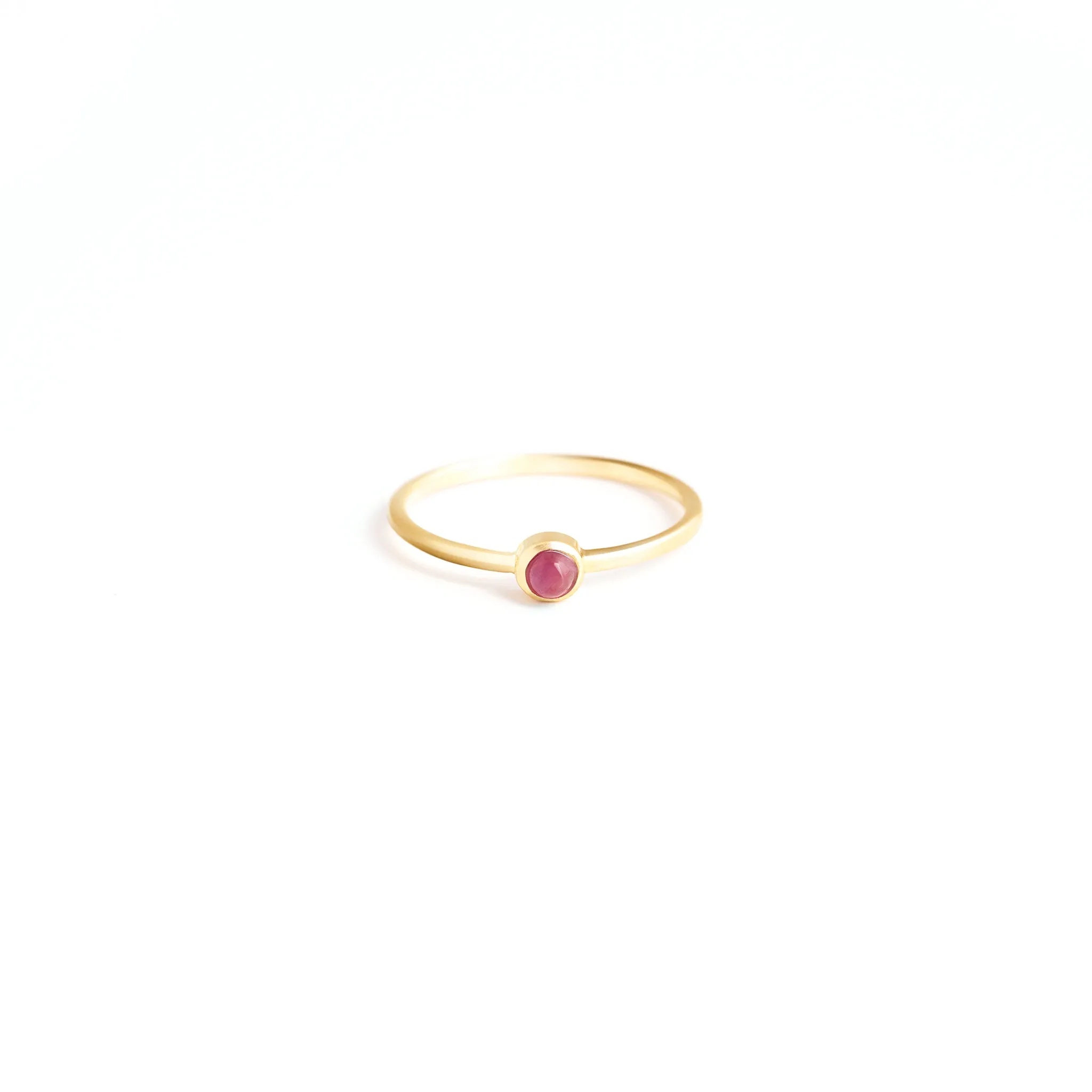 July Ruby Mano Birthstone Ring