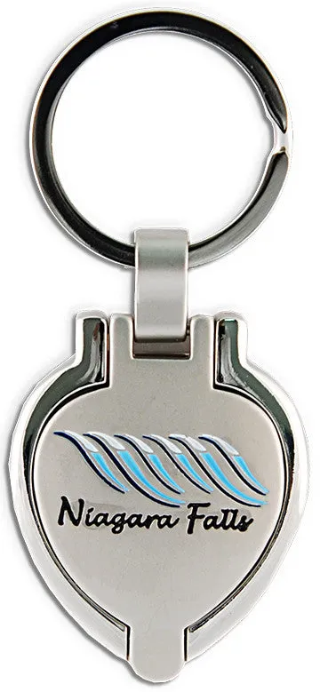 KRNF02 Key Ring Pewter Locket Niagara Falls