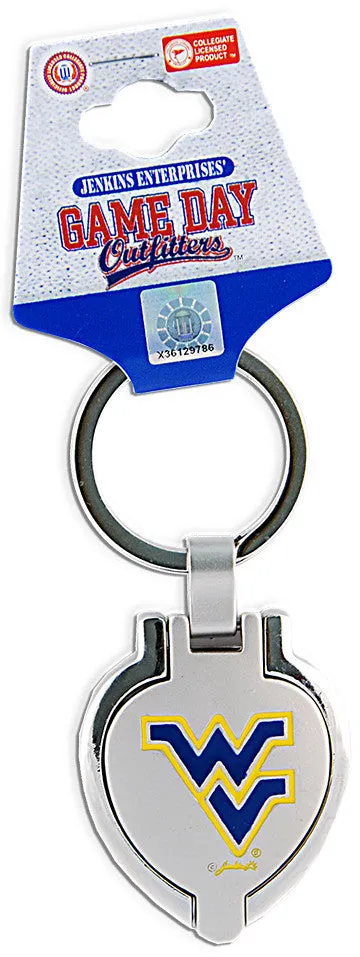 KRWU08 Key Ring Locket West Virginia University