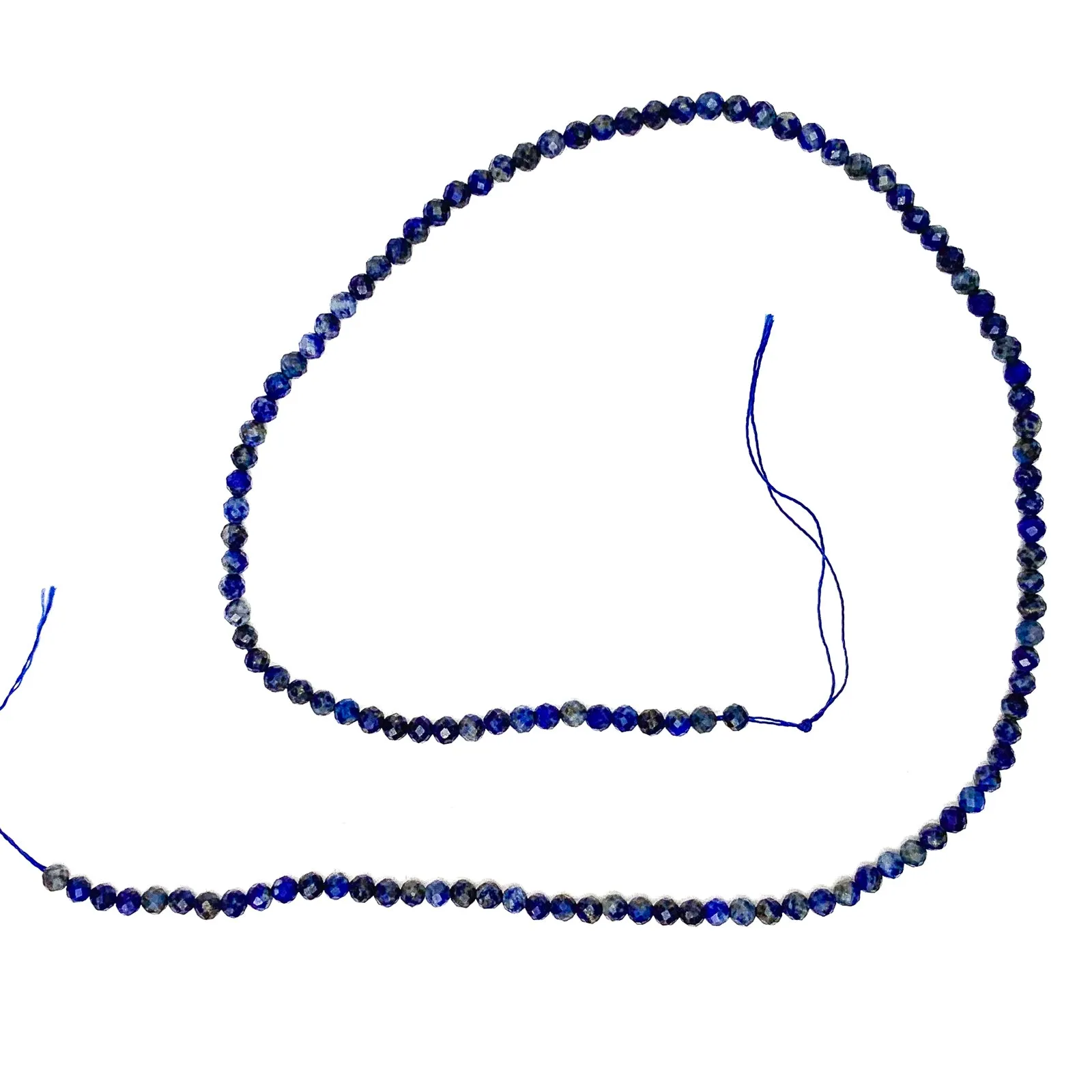 Lapis Lazuli 3.5mm Faceted Rounds Bead Strand