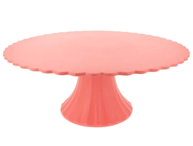 Large Bamboo Fiber Cake Stand - Pink