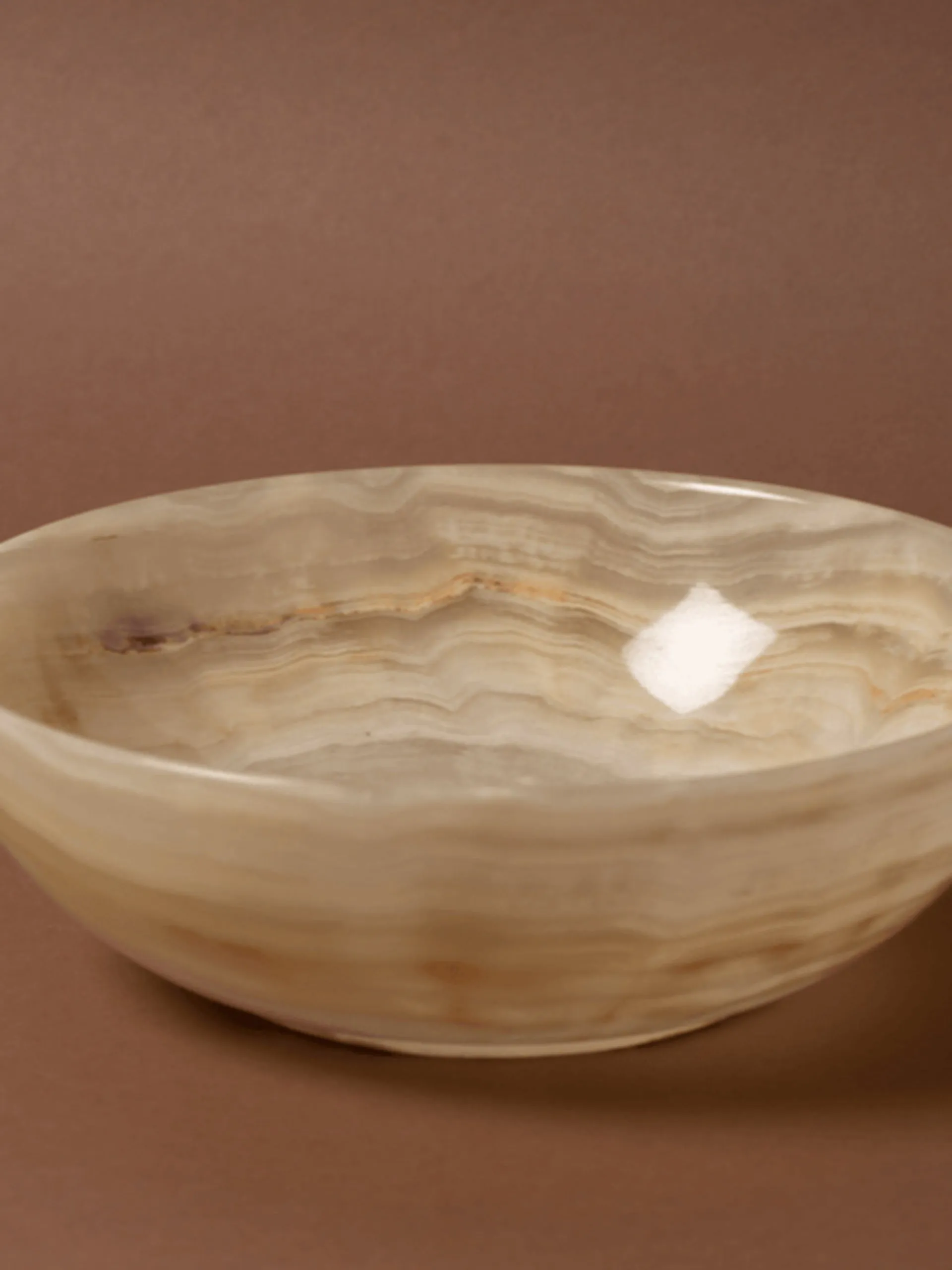 Large green onyx bowl