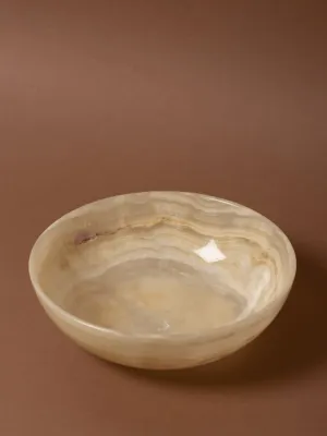 Large green onyx bowl