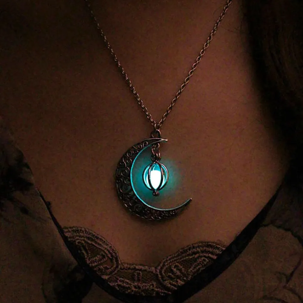 Luminy - Glow In The Dark Crescent Pendant