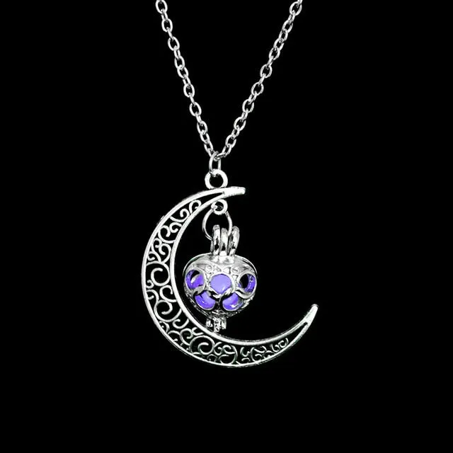 Luminy - Glow In The Dark Crescent Pendant